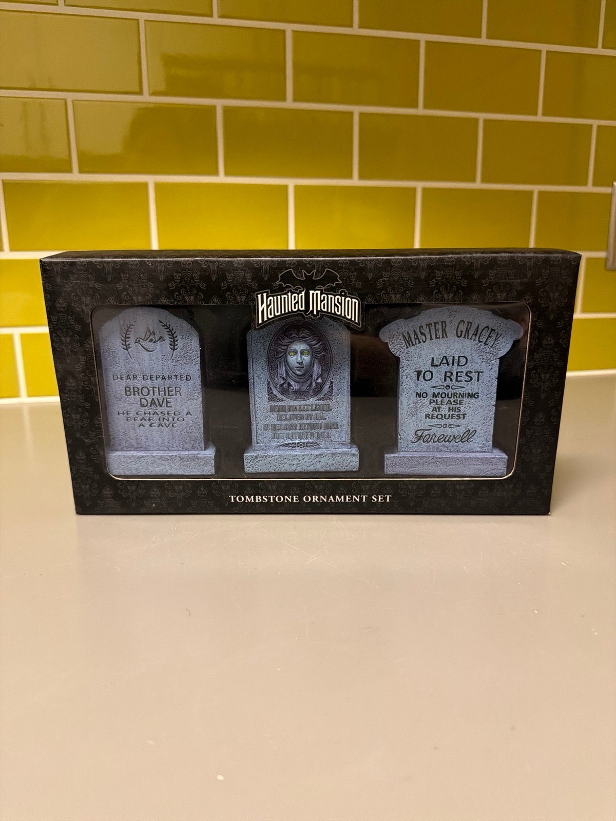 Disneyland set of 3 haunted mansion ornaments unopened!