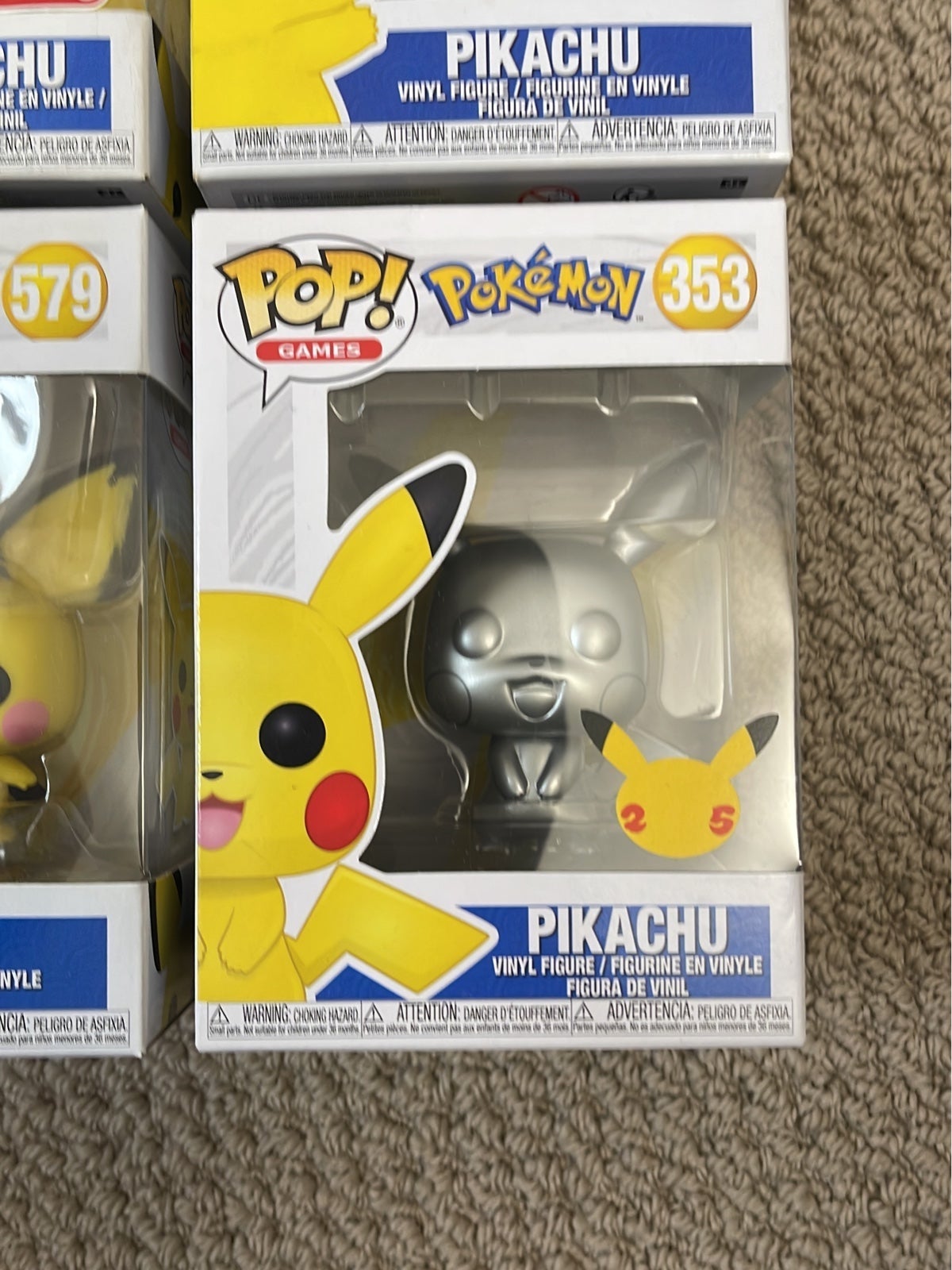 Funko Pop Pokémon Pikachu Pichu Tarsget Exclusive Silver