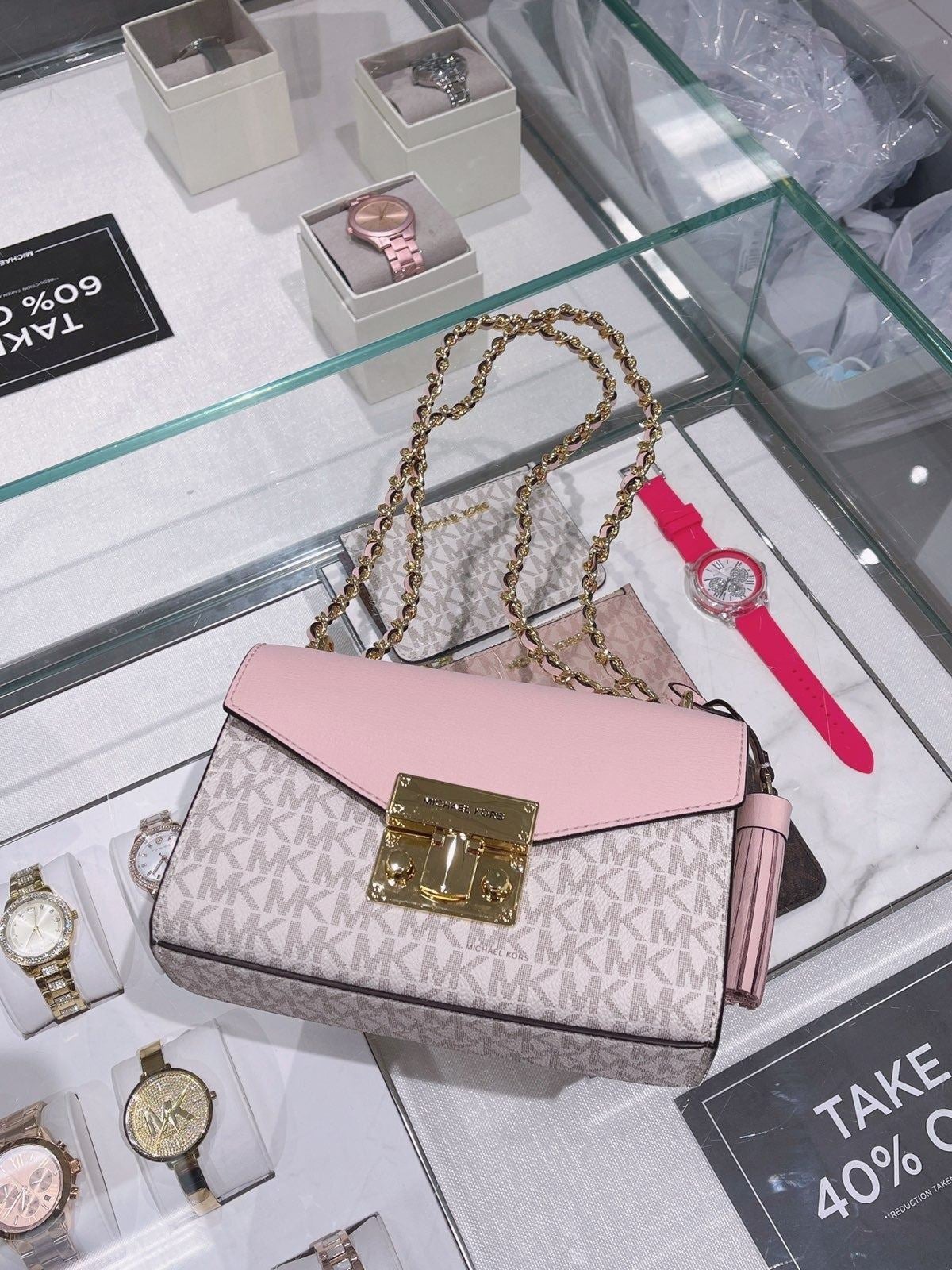 MK ROSE SM Crossbody Powder Pink Vanilla