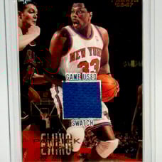 2022-23 Patrick Ewing Game Used Swatch Jersey Fusion Card