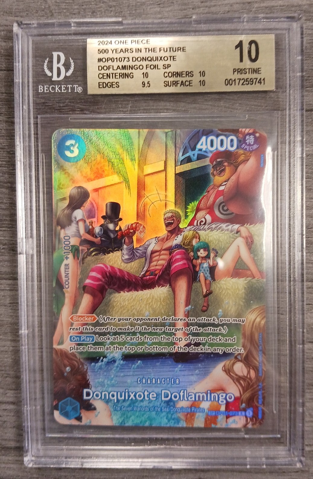 Beckett Pristine 10 Donflamingo Foil SP