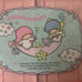 Rare Sanrio Litte Twin Stars Folding case with lid Storage Box Pink Japan