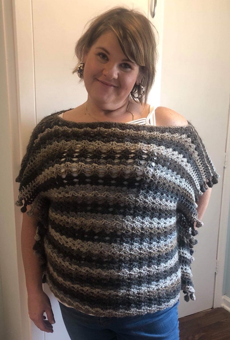 Handmade Crochet Spring Poncho