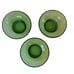 VTG EO Brody M2000 Scallop Edge Emerald Green Glass Ribbed Base Bulb Bowl 6.75