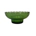 VTG EO Brody M2000 Scallop Edge Emerald Green Glass Ribbed Base Bulb Bowl 6.75