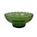 VTG EO Brody M2000 Scallop Edge Emerald Green Glass Ribbed Base Bulb Bowl 6.75