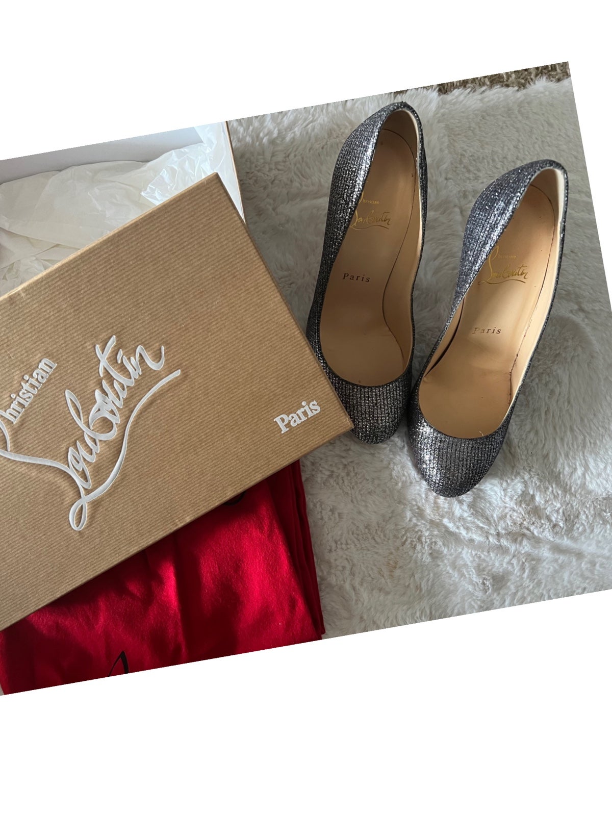 Barely used Authentic Christian Louboutin Filo Heels