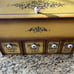 Vintage tin bread box canister set