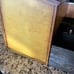Vintage tin bread box canister set
