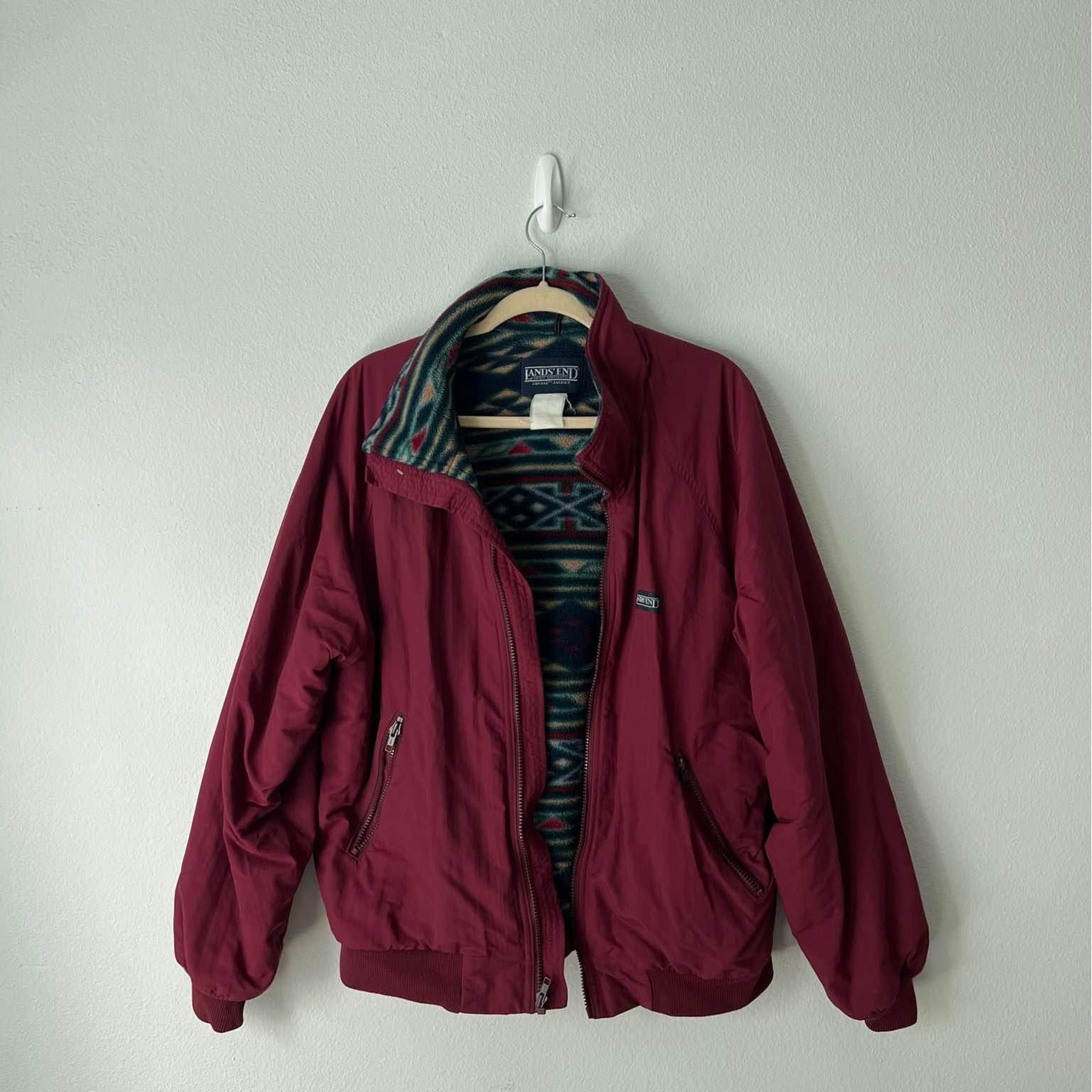 Lands End Large Large Fleece Lined Men’s Jacket