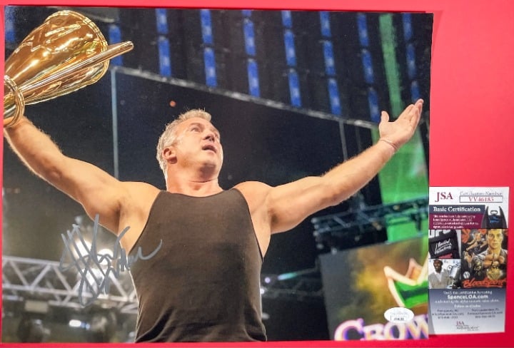 WWE NXT Shane McMahon Signed 11x14 Photo E Autograph Wrestlemania JSA COA
