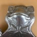 RH Macy & Company Aluminum Frog Tray Dish Silvertone Metalware Made In India