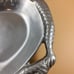 RH Macy & Company Aluminum Frog Tray Dish Silvertone Metalware Made In India