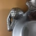 RH Macy & Company Aluminum Frog Tray Dish Silvertone Metalware Made In India