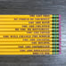 (5) 12 PACKS Positive Words of Affirmation Motivational Pencils Back to School