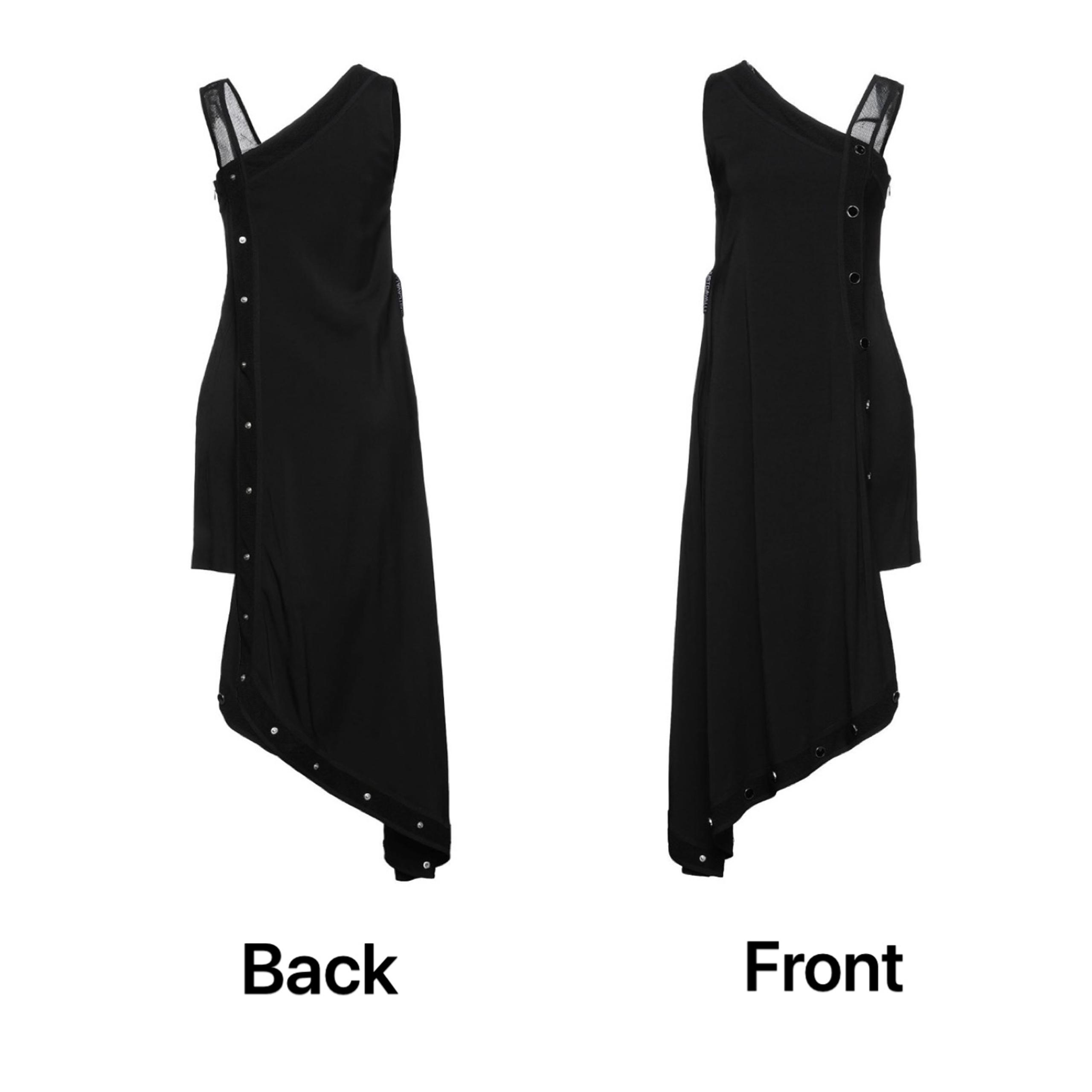 NEW Just Cavalli Asymmetric Draped Midi Dress size 46 IT Black