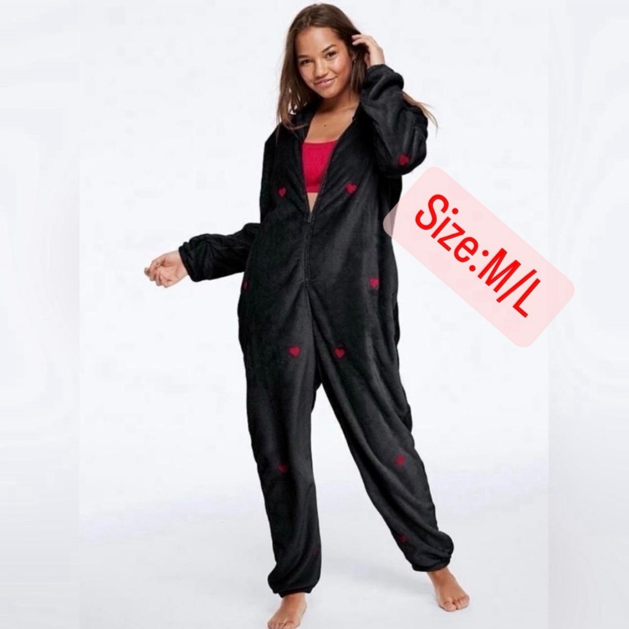 2019 VS PINK M/L BLACK TEDDY ONSIES