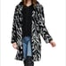 ALICE + OLIVIA KYLIE ZEBRA FAUX FUR COAT