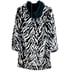 ALICE + OLIVIA KYLIE ZEBRA FAUX FUR COAT