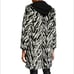 ALICE + OLIVIA KYLIE ZEBRA FAUX FUR COAT