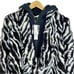 ALICE + OLIVIA KYLIE ZEBRA FAUX FUR COAT