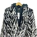 ALICE + OLIVIA KYLIE ZEBRA FAUX FUR COAT