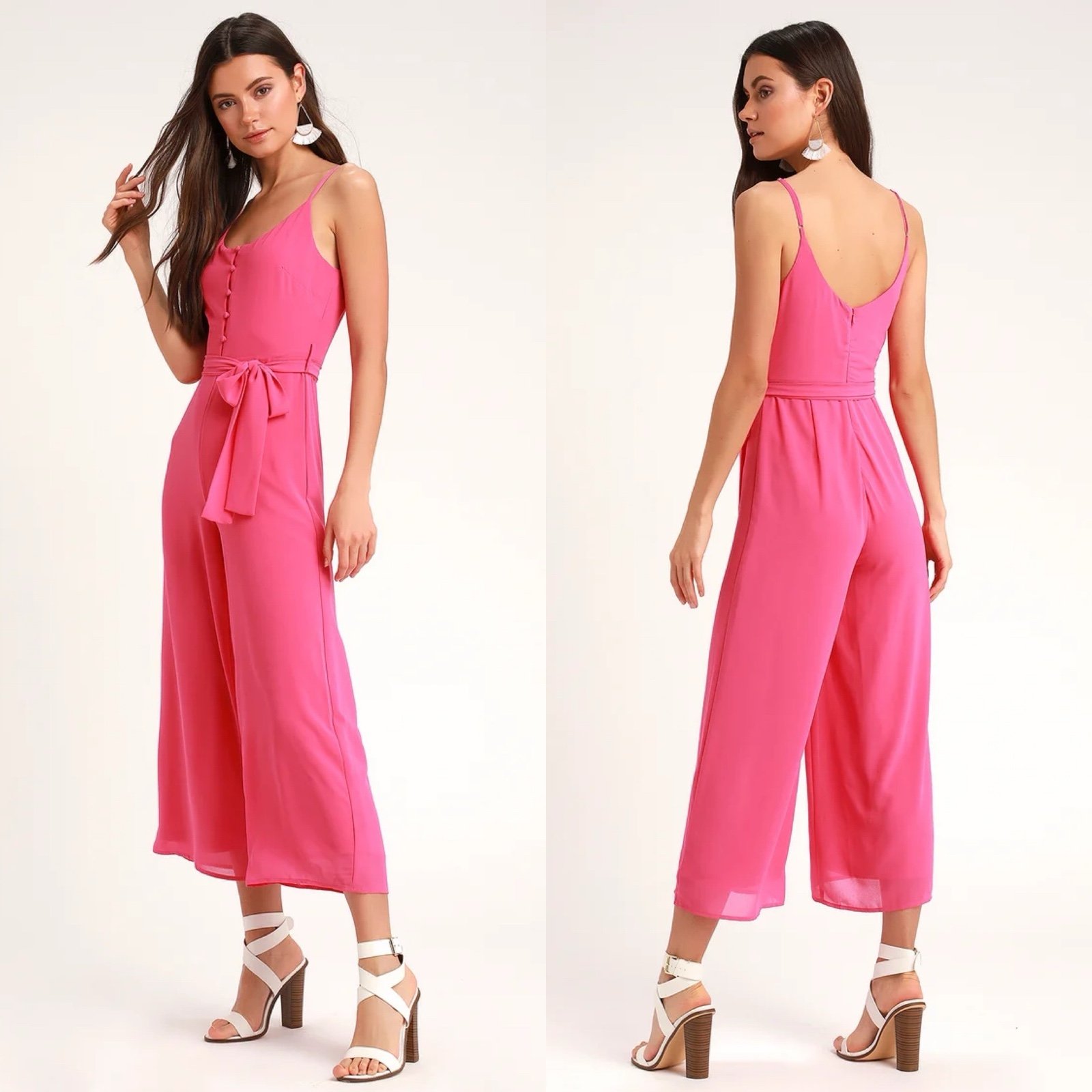 Lulus | Sammy Sue Pink Wide-Leg Jumpsuit