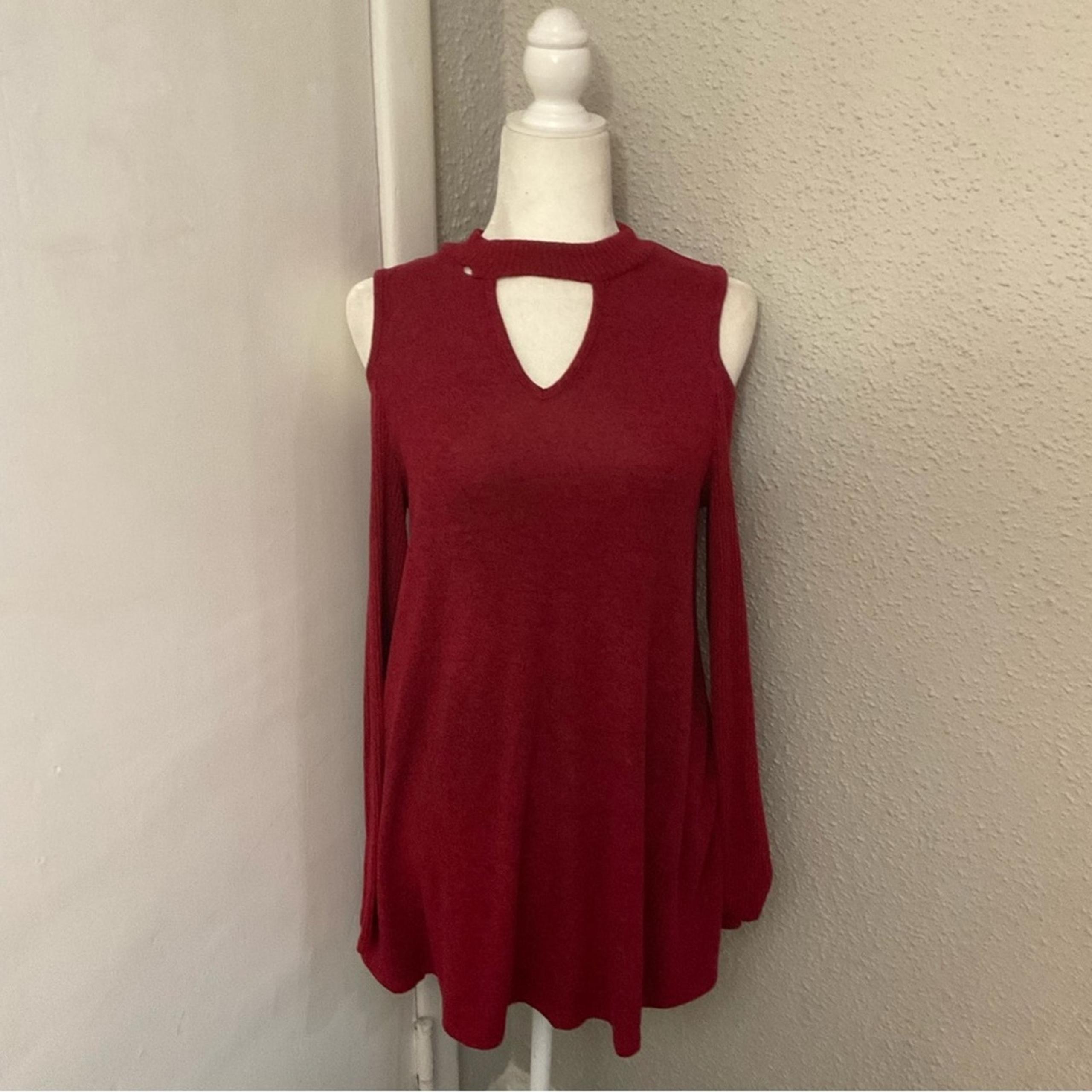 BCX Women’s Trapeze Pullover Mock Turtleneck Long Sleeve Size M