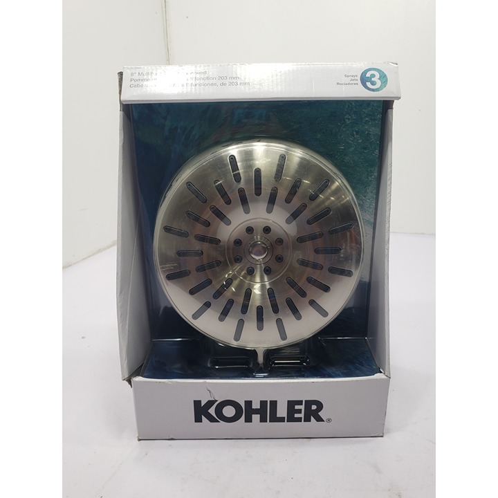 KOHLER Bellerose 3-Spray Patterns 8inch Wall Mount Fixed Shower Head