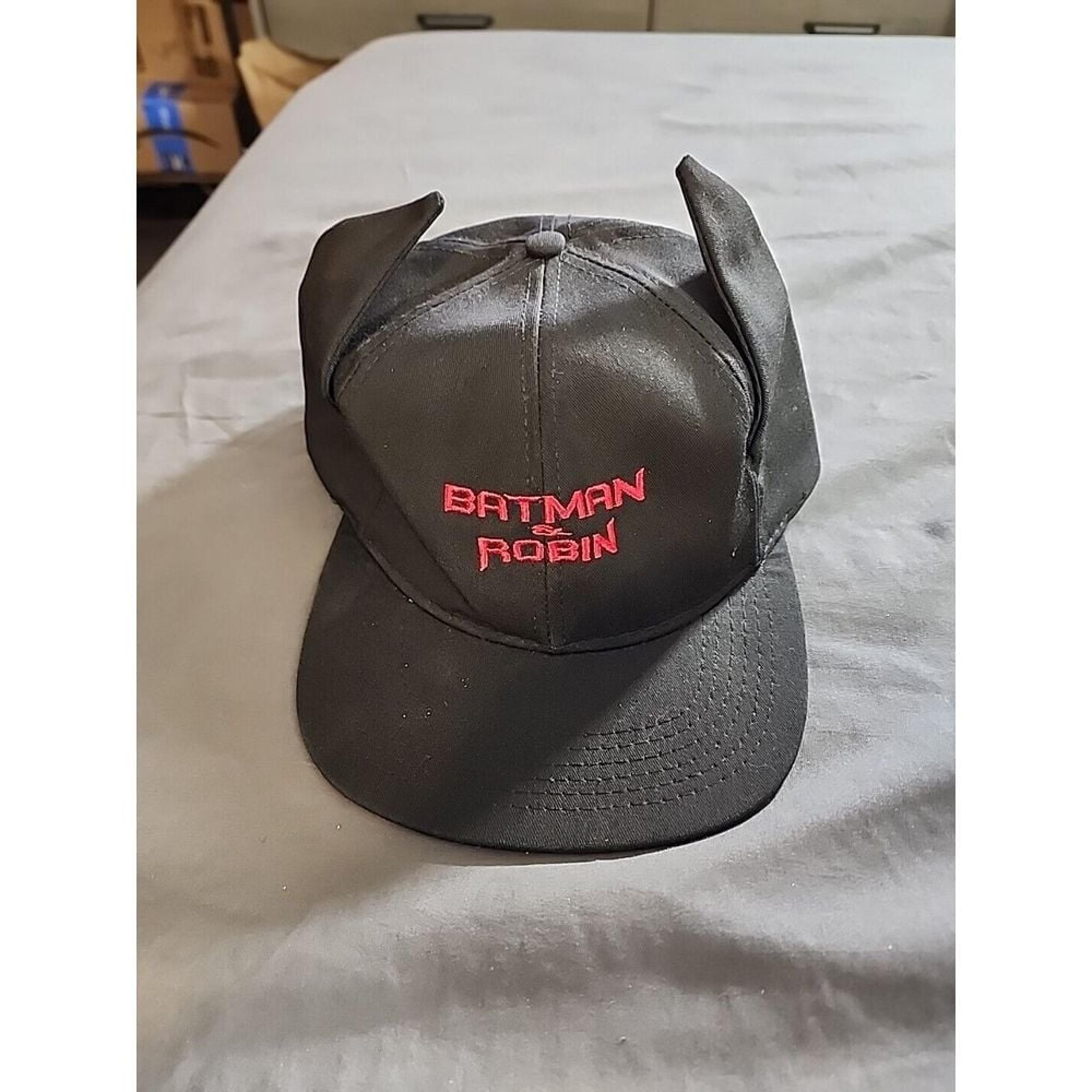Vintage 1997 Batman & Robin Snapback Cap Hat Warner Bros Studio Store