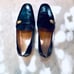 Stuart Weitzman Loafers Gold Accent Slip On Dress Shoes Flats Size 6