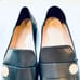 Stuart Weitzman Loafers Gold Accent Slip On Dress Shoes Flats Size 6