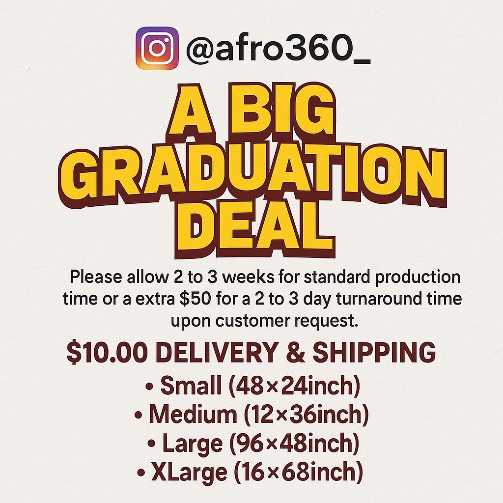 Custom Graduation banners