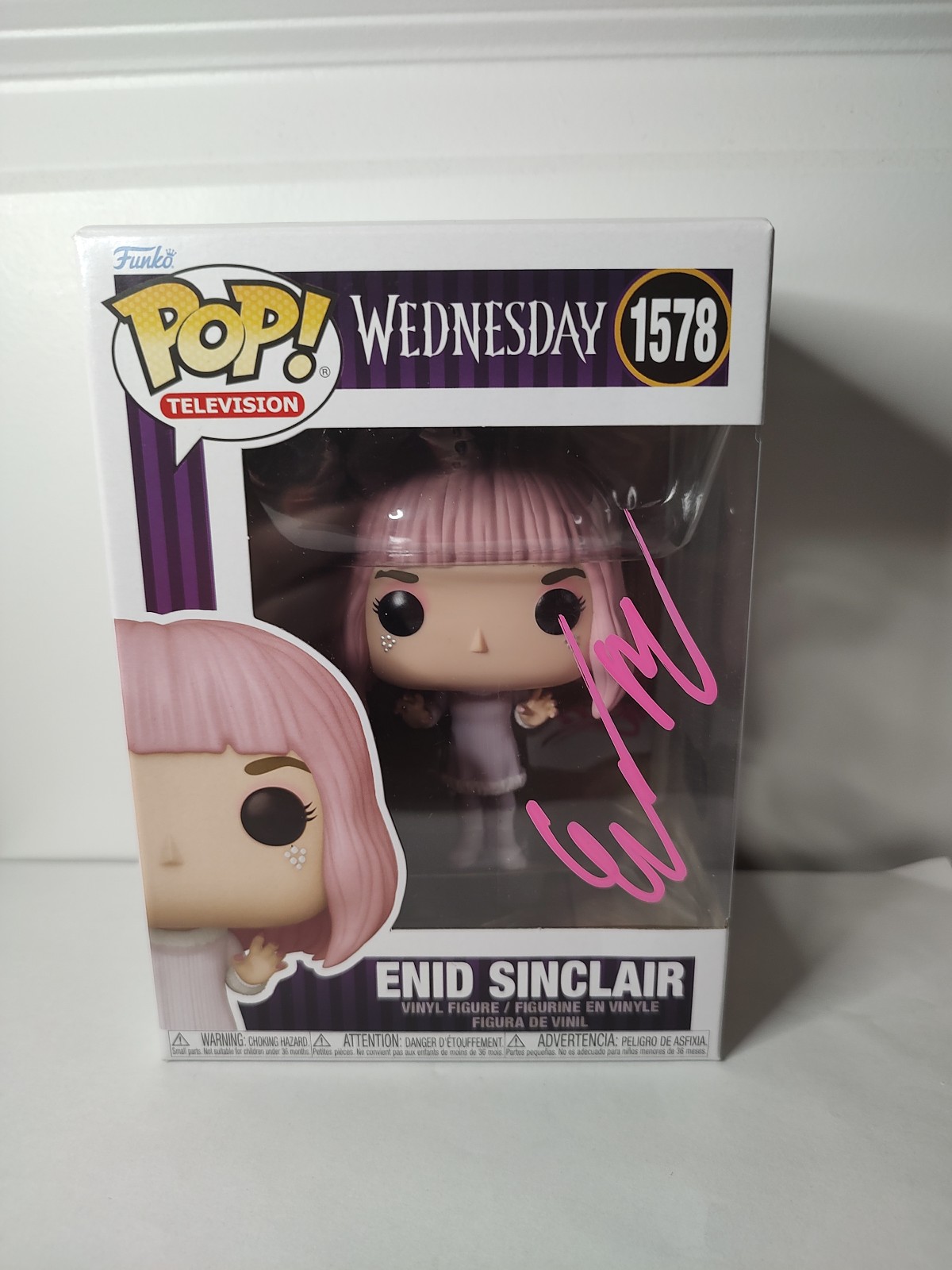 Funko Pop Enid Sinclair signed Emma Myers