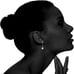 Sterling silver dangling earrings women