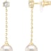 Sterling silver dangling earrings women