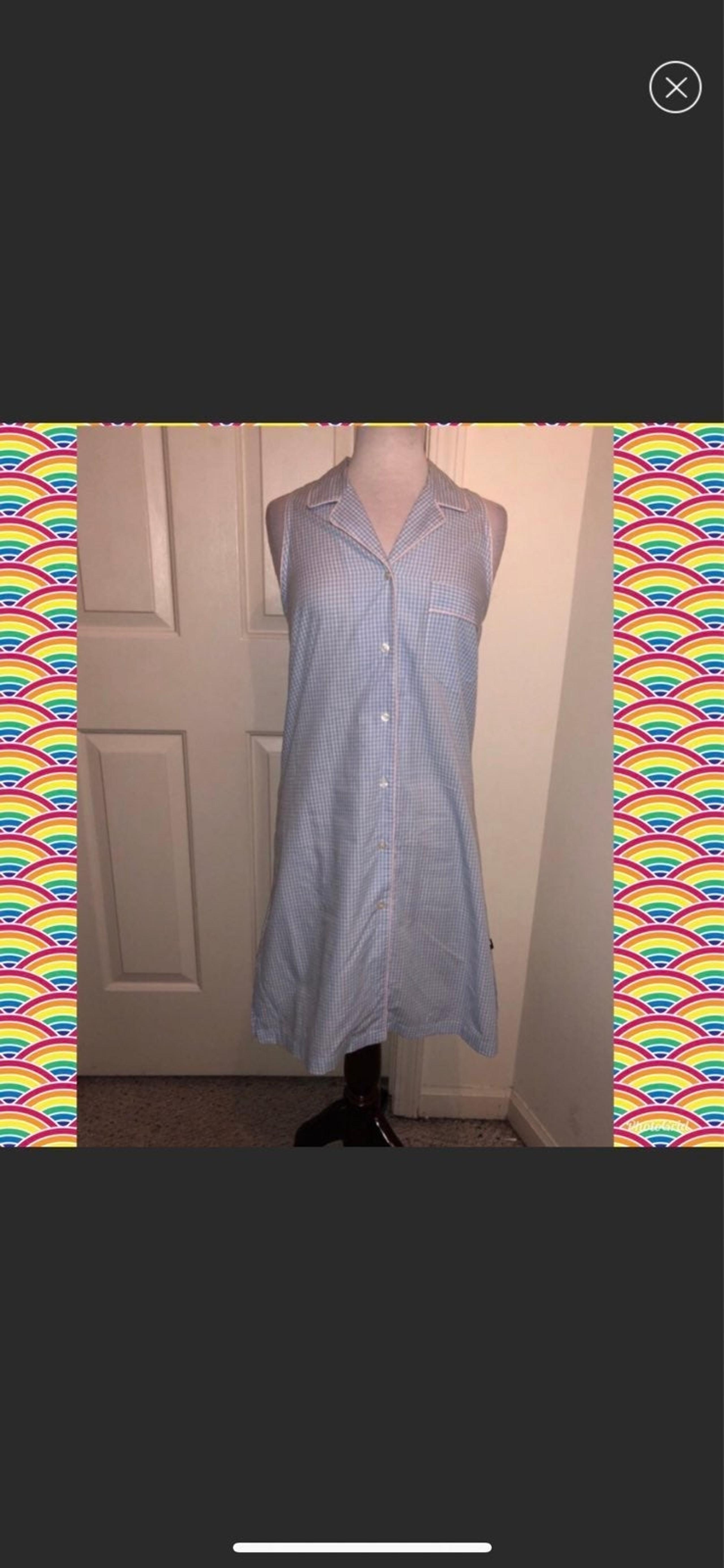 NWT  Tommy Hilfiger Gingham Gown/ Sleep Shirt