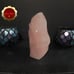 Large 3 lb Carved Rose Quartz Flame