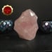 Large 3 lb Carved Rose Quartz Flame