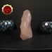 Large 3 lb Carved Rose Quartz Flame
