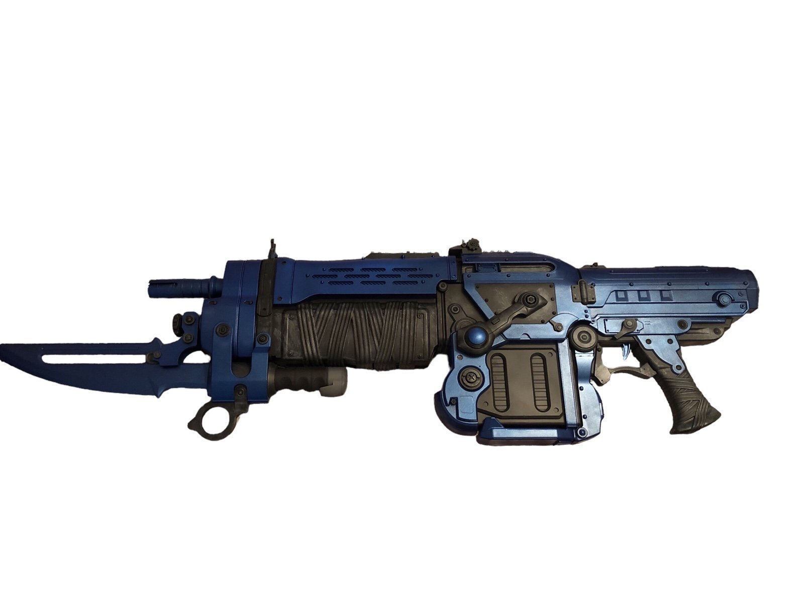 Rare Gears of War 3 Blue Lancer Replica w/ Removable Dagger