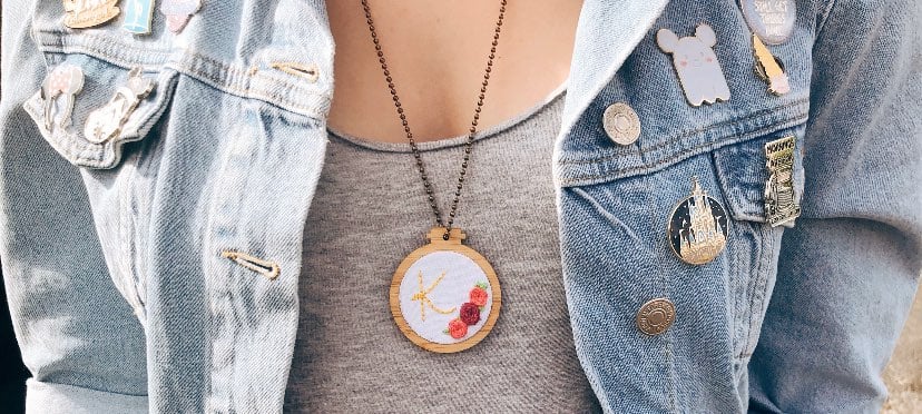 Custom Embroidered necklaces