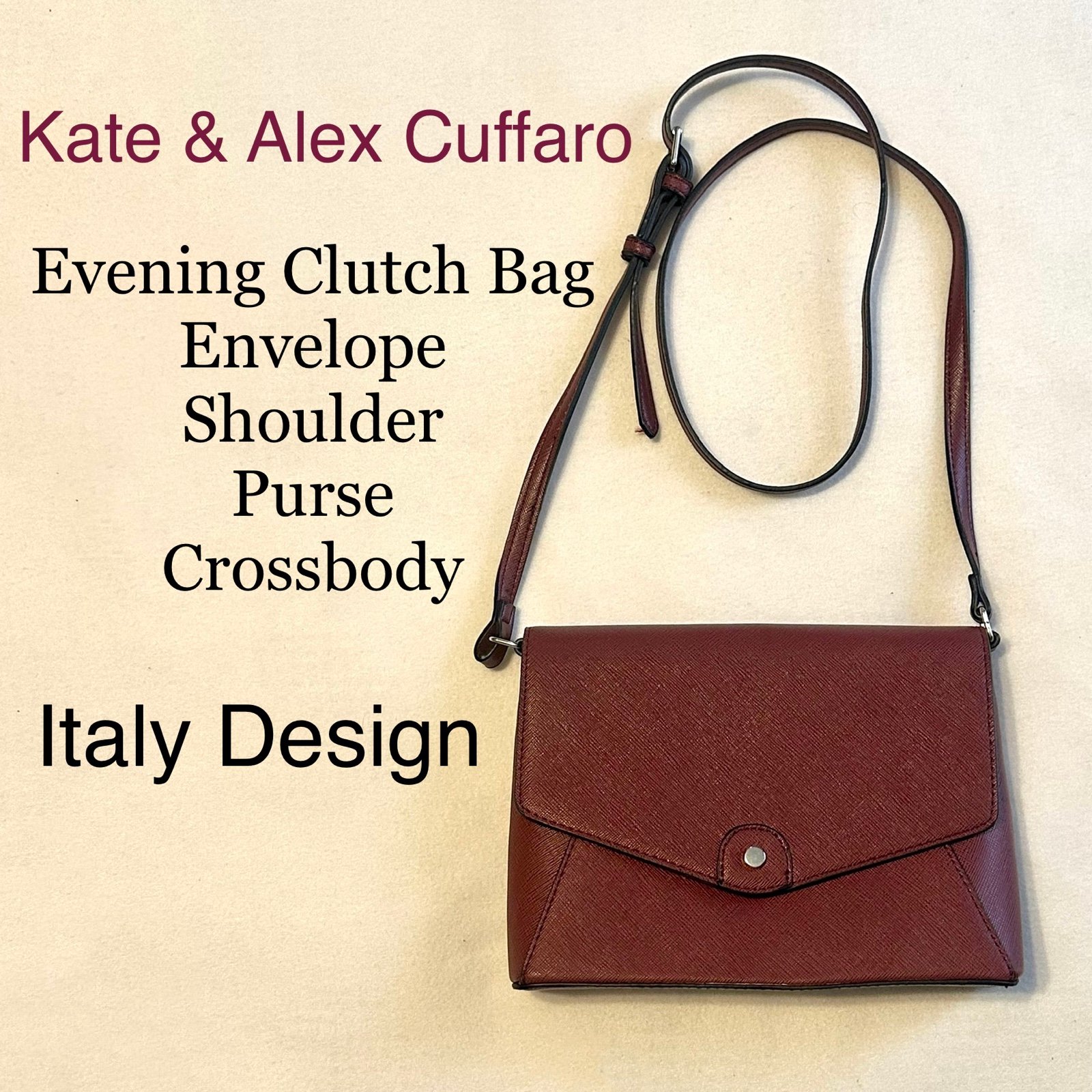 Envelope Evening Theatre Purse Crossbody Italy Bag Kate Alex Cuffaro