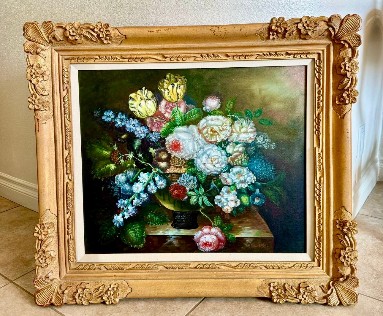 BEAUTIFUL OIL PAINTING WITH SIGNATURE