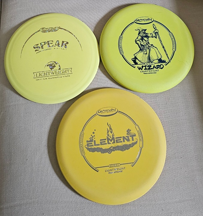 Gateway Disc Sports Lightweight 3 Disc Set - Putter, Midrange, Putt/Approach