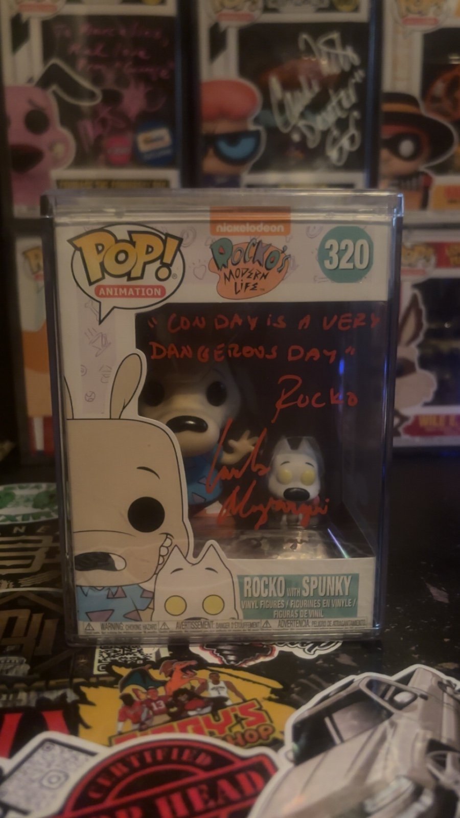 Rocko signed funko pop