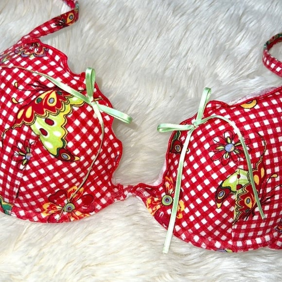 Intimissimi Gingham Butterfly Bra