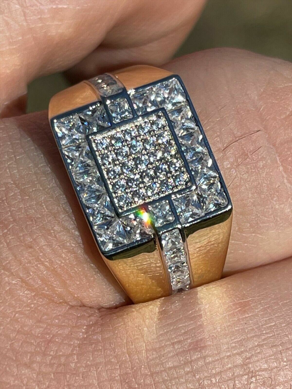 14k Gold & Real Solid 925 Silver Ring