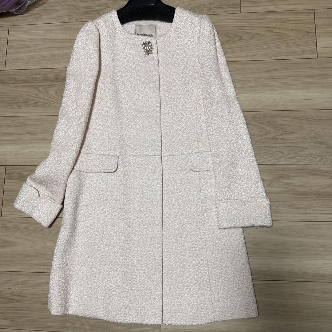 ⭐︎Brand New⭐︎ Elegant Anweisgr-riche Light Pink Long Coat