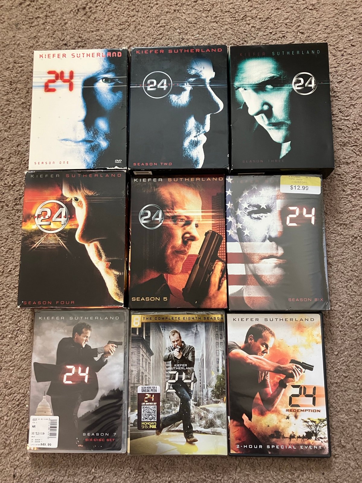 DVD 24 Complete TV Series 1-8, Redemption Seasons 1 2 3 4 5 6 7 8 & Redemption